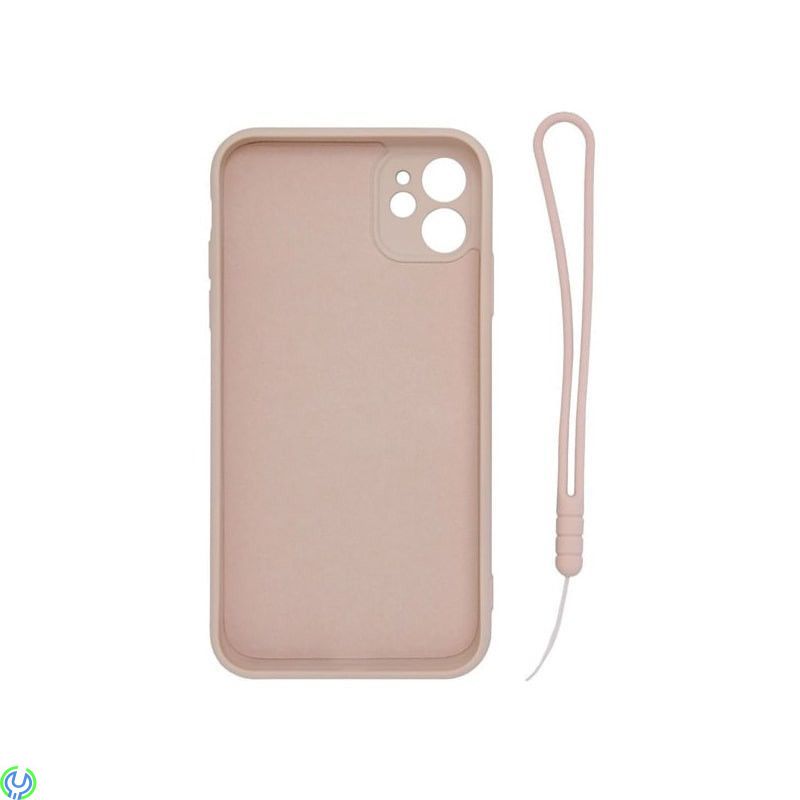 Mjuk silikonfodral för iPhone 11, rosa, Mjuk silikonfodral för iPhone 11 rosa med magnetisk ring hållare., iPhone 11 modeller, ,