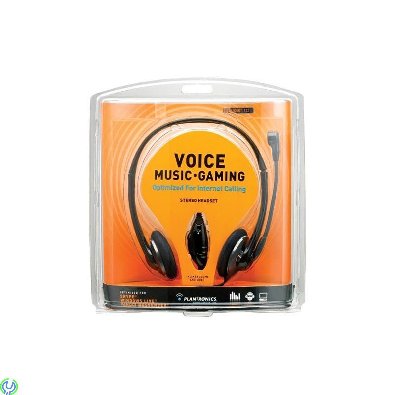 Plantronics Audio 325 Headset, Plantronics Audio 325 Wired Noise-Canceling PC Headset for Skype Chat, Mobilskal/ Laddare, , Plan