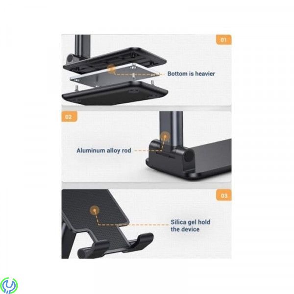 Justerbart mobil/surfplatta stativ, Justerbart mobiltelefonhållare, surfplattestativ, Övriga mobiltillbehör, , Elgruvan
