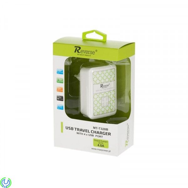 4 port USB Adapter REVERSE 2,1A, 4 port USB Adapter REVERSE 2,1A, Adapter, , REVERSE