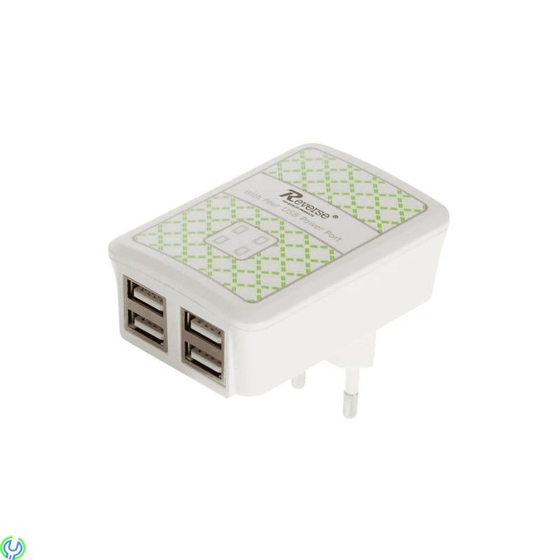 4 port USB Adapter REVERSE 2,1A, 4 port USB Adapter REVERSE 2,1A, Adapter, , REVERSE
