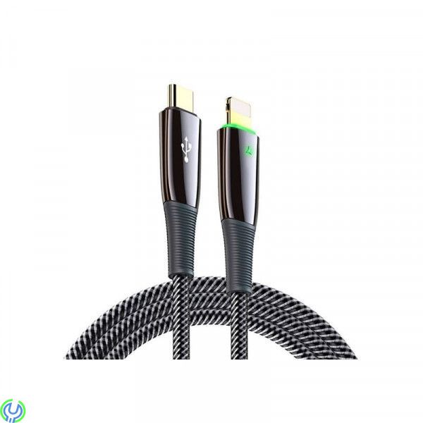 iPhone Lightning Kabel till Type C 18W (2m), Kabel USB Type C till iPhone Lightning 18W (2m) svart, Lightning, , DUX DUCIS