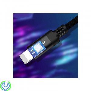 Lightning Kabel 2.8A 2m KAKU Kufeng, Lightning Kabel 2.8A 2m snabbladdning KAKU Kufeng (KSC-284) svart, Lightning, , KAKU