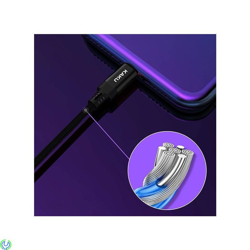 Lightning Kabel 2.8A 2m KAKU Kufeng, Lightning Kabel 2.8A 2m snabbladdning KAKU Kufeng (KSC-284) svart, Lightning, , KAKU