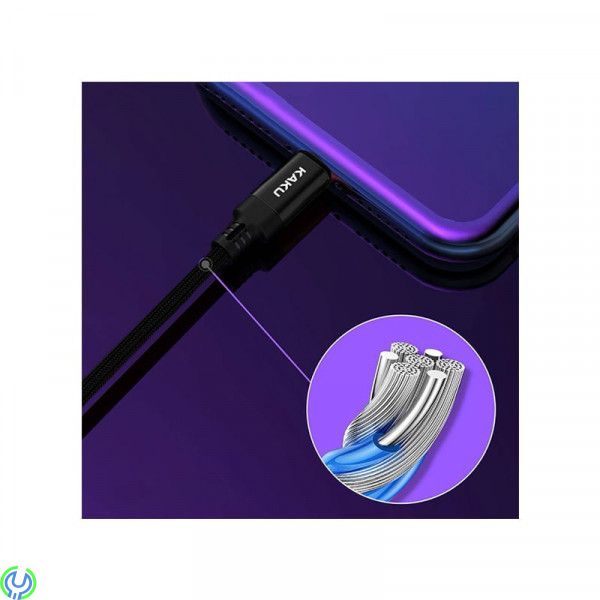 Lightning Kabel 2.8A 2m KAKU Kufeng, Lightning Kabel 2.8A 2m snabbladdning KAKU Kufeng (KSC-284) svart, Lightning, , KAKU