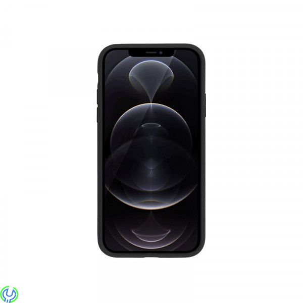 iPhone 12 Mini - RV TPU Läderfodral, RV Flip Stand TPU Leather Case Black for iPhone 12 Mini, iPhone 12 modeller, , RVELON