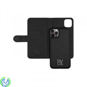 TPU Läderfodral för iPhone 12 Pro Max, RV Flip Stand TPU Leather Case Black for iPhone 12 Pro Max, iPhone 12 Pro Max, , Elgruvan