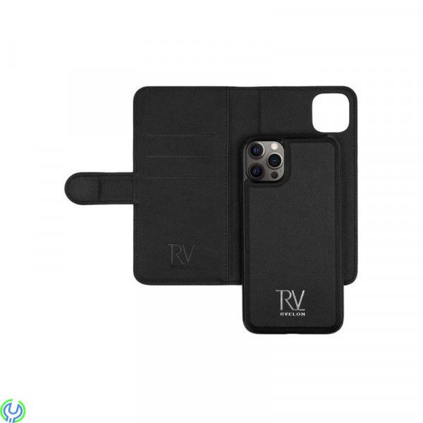TPU Läderfodral för iPhone 12 Pro Max, RV Flip Stand TPU Leather Case Black for iPhone 12 Pro Max, iPhone 12 Pro Max, , Elgruvan