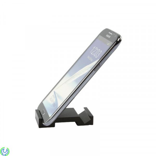 Universalt stativ för smartphone i aluminium, Svart, Universala stativ för smartphone, Svart, Övriga mobiltillbehör, , Nedis