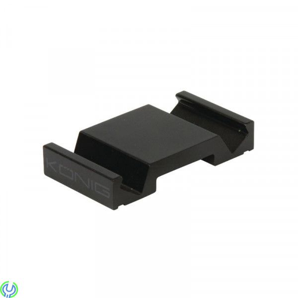 Universalt stativ för smartphone i aluminium, Svart, Universala stativ för smartphone, Svart, Övriga mobiltillbehör, , Nedis