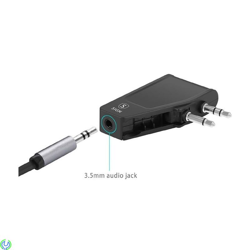 Flygplansadapter för Trådlösa Hörlurar, SiGN Flygplansadapter för trådlösa hörlurar., Adapter, , SIGN