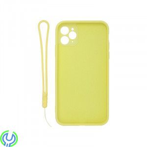 iPhone 11 Pro Mjuk silikonfodral , Gul, Mjuk silikonfodral för iPhone 11 pro med stand magnetisk ring hållare., iPhone 11 modell