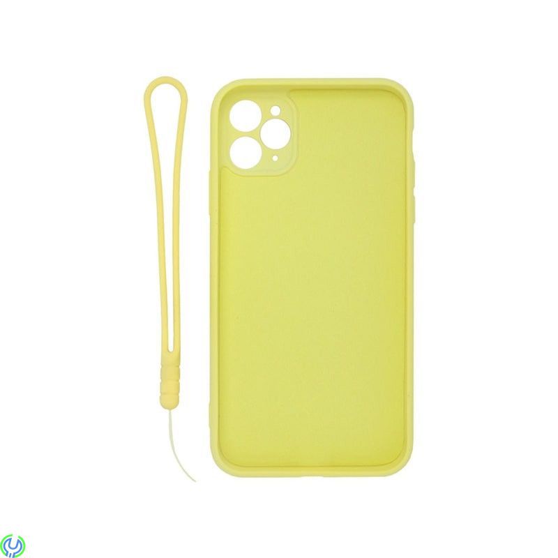 iPhone 11 Pro Mjuk silikonfodral , Gul, Mjuk silikonfodral för iPhone 11 pro med stand magnetisk ring hållare., iPhone 11 modell