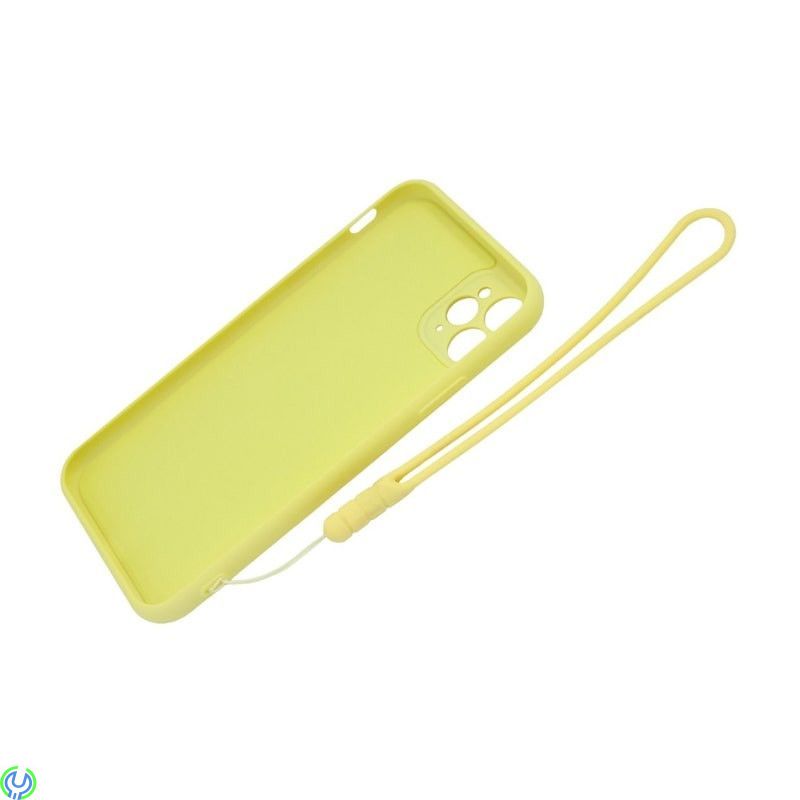 iPhone 11 Pro Mjuk silikonfodral , Gul, Mjuk silikonfodral för iPhone 11 pro med stand magnetisk ring hållare., iPhone 11 modell