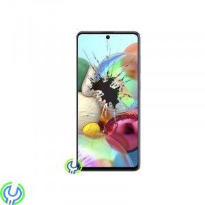 Galaxy A71, Original SKÄRMBYTE, Svart, Lyckats att krossa glaset på din Galaxy A71 SM-A715F?, A70/71 (SM-A705F), , Samsung