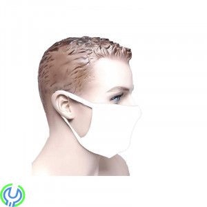 Antibakteriell Mun & Andningsskydd, Medium, Vit, Antibakteriell Mun & Andningsskydd Återanvändbar PRODI, Vit, Hygien/Skyddsvisir