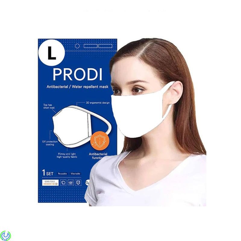 Antibakteriell Mun & Andningsskydd, Medium, Vit, Antibakteriell Mun & Andningsskydd Återanvändbar PRODI, Vit, Hygien/Skyddsvisir