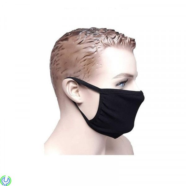 Antibakteriell Mun & Andningsskydd, Medium, Svart, Antibakteriell Mun & Andningsskydd Återanvändbar PRODI, storlek M., Hygien/Sk