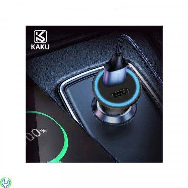 Billaddare USB-C PD 18W + USB 3.0, 3A KAKU, KAKU 18W USB-C PD 18W + USB QC 3.0 18W Billaddare med Dual Port.


, Kablar & Lad