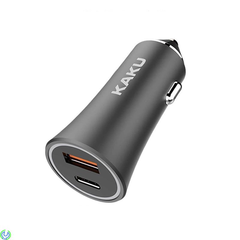 Billaddare USB-C PD 18W + USB 3.0, 3A KAKU, KAKU 18W USB-C PD 18W + USB QC 3.0 18W Billaddare med Dual Port.


, Kablar & Lad