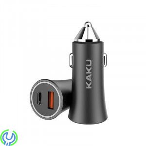 Billaddare USB-C PD 18W + USB 3.0, 3A KAKU, KAKU 18W USB-C PD 18W + USB QC 3.0 18W Billaddare med Dual Port.


, Kablar & Lad