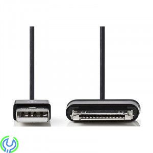 USB 2.0 A - samsung Tab 30pin datakabel, Samsung USB 2.0 A - samsung Tab 30pin datakabel, 30-pin, , Nedis