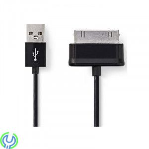 USB 2.0 A - samsung Tab 30pin datakabel, Samsung USB 2.0 A - samsung Tab 30pin datakabel, 30-pin, , Nedis