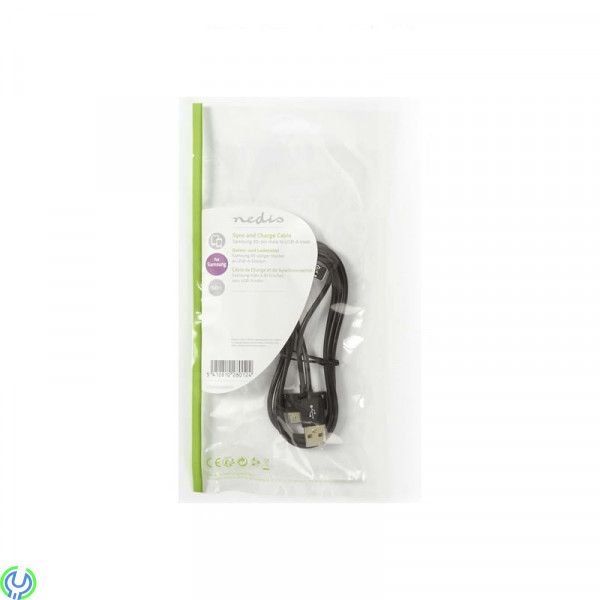 USB 2.0 A - samsung Tab 30pin datakabel, Samsung USB 2.0 A - samsung Tab 30pin datakabel, 30-pin, , Nedis