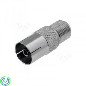 FC-028 - Adapter F uttag, koaxial, FC-028 - Adapter F uttag,koaxial 9,5mm uttag, F-Kontakter, , Elgruvan