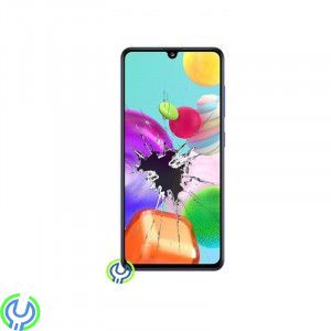 Samsung Galaxy A41, Original Skärmbyte, Svart, Lyckats att krossa glaset på din Galaxy A41 (SM-A415F)?, A41 (SM-A415F), , Samsun