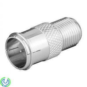 Adapter, F-kontakt hona till hane, 2 pack, Adapter, F-kontakt hona till snabbmonterad F-kontakt hane, F-Kontakter, , Deltaco