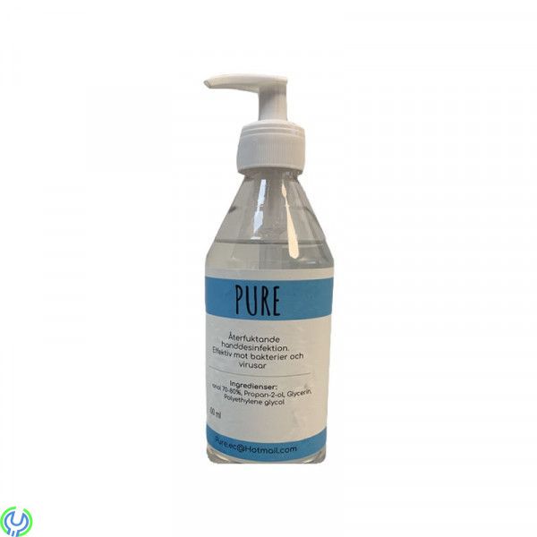 Handsprit, Pure 500 ml, Återfuktande handdesinfektion. Effektiv mot bakterier och virus., Hygien/Skyddsvisir, , Elgruvan