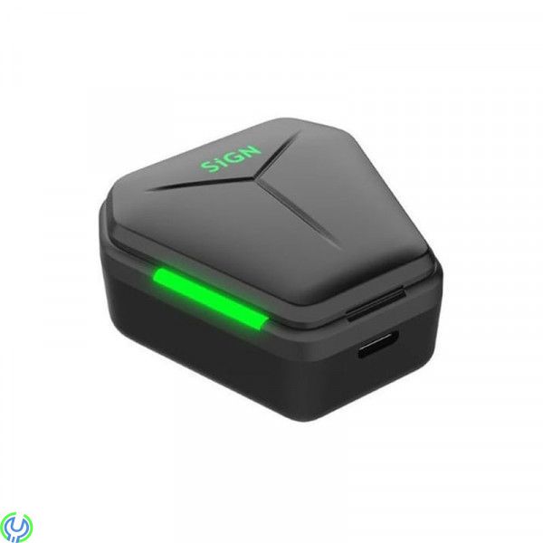 STREETZ gaming Trådlösa hörlurar, TWS, svart, Trådlösa gaminghörlurar med läcker design och ergonomisk in-ear-passform, In-Ear H