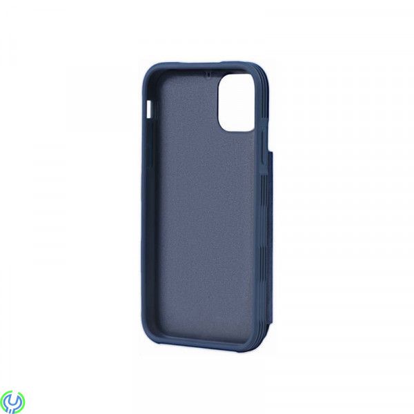 iPhone 11 Pro Max PU läder Kickstand fodral blå, PU Leather Back Flip Kickstand Card Case Blue For iPhone 11 Pro Max, iPhone 11 