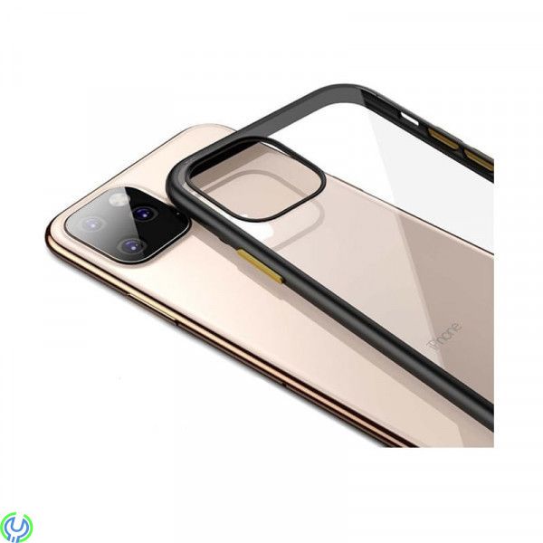 iPhone 11 Pro Transparent Breaking Proof Fodral, TPU Edge Transparent Breaking Proof Csae för iPhone 11 Pro Black, iPhone 11 mod