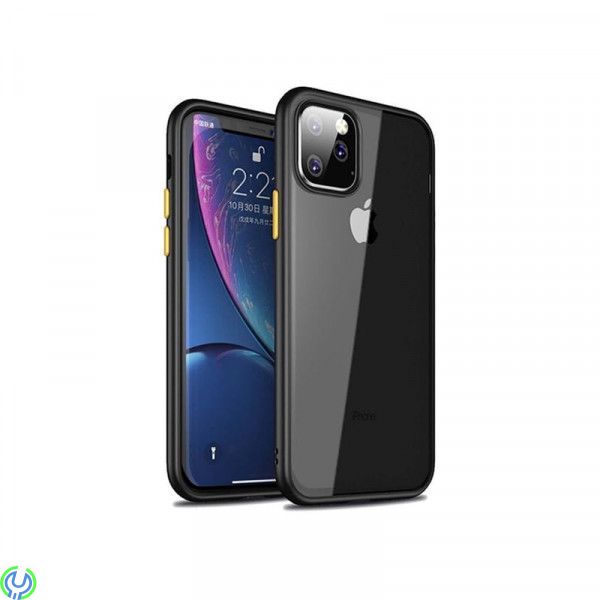 iPhone 11 Pro Transparent Breaking Proof Fodral, TPU Edge Transparent Breaking Proof Csae för iPhone 11 Pro Black, iPhone 11 mod