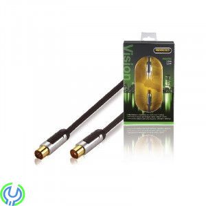 Profigold-Koaxialkabel Hane - Hona 3.00 m, Profigold-Koaxialkabel Koax Hane - Koax Hona Rak 3.00 m, MellandagsRea, , Profigold