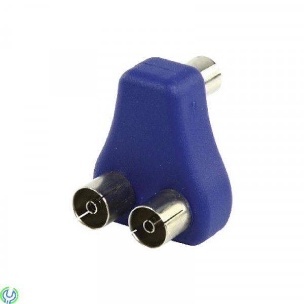 VIDEOKOPPLARE HANE - 2x HONA, Koax hane - 2x koax hona coupler med nickelpläterade anslutningar., Vägguttag, , HQ