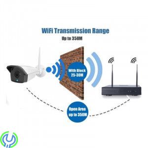 Övervakningssystem Trådlöst kit NVR-K440, Ett komplett trådlöst övervakningssystem, med 4st 4.0MP kameror, Hem & Hushåll, , Elgr