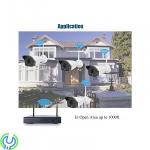 Övervakningssystem Trådlöst kit NVR-K440, Ett komplett trådlöst övervakningssystem, med 4st 4.0MP kameror, Hem & Hushåll, , Elgr