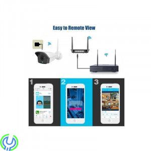 Övervakningssystem Trådlöst kit NVR-K440, Ett komplett trådlöst övervakningssystem, med 4st 4.0MP kameror, Hem & Hushåll, , Elgr