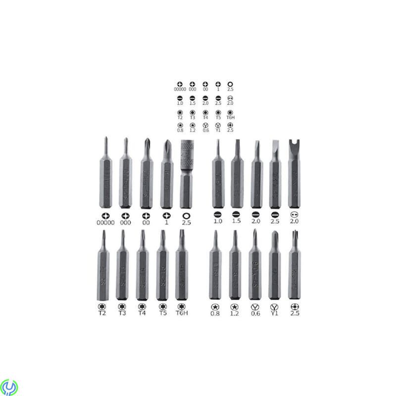 BST-8930 Precision Magnetisk Skruvmejsel Kit - 22st, Multifunktionella precisions skruvmejsel för Mobiltelefon., Mobil Verktyg, 