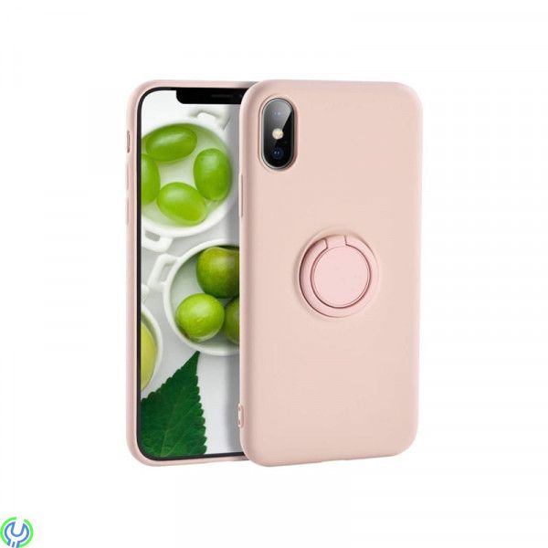 Mjuk silikonfodral för iPhone 11 Pro Max, rosa, Mjuk silikonfodral för iPhone 11 Pro Max med magnetisk ring hållare.


, iPho