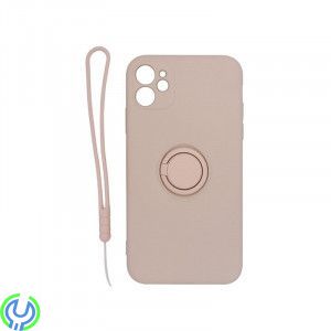 Mjuk silikonfodral för iPhone 11 Pro Max, rosa, Mjuk silikonfodral för iPhone 11 Pro Max med magnetisk ring hållare.


, iPho