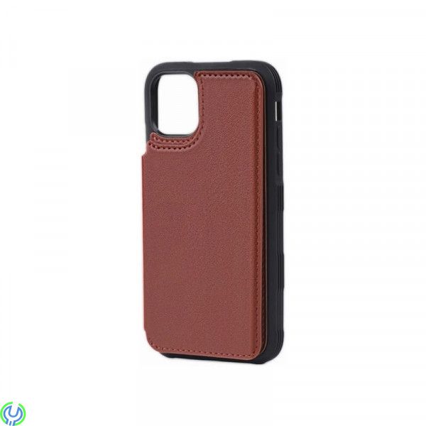iPhone 11 Pro Max läder fodral brun, PU Leather Back Flip Kickstand Card Case Brown For iPhone 11 Pro Max


, iPhone 11 model