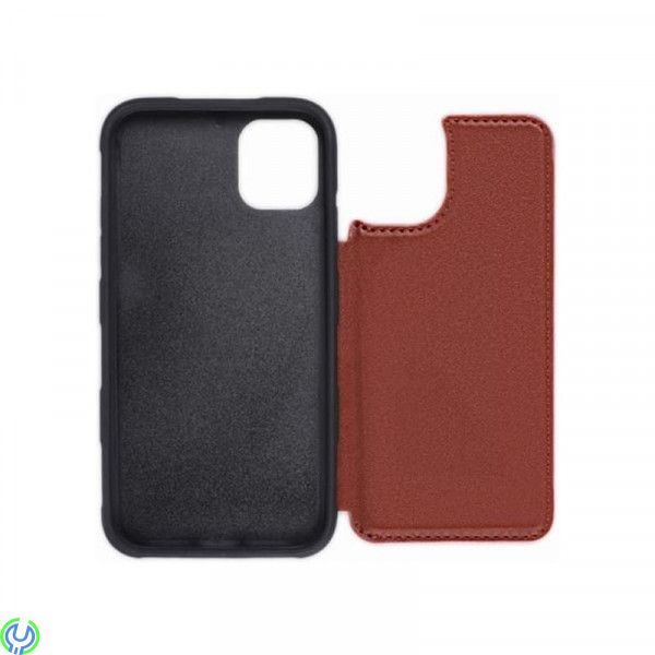 iPhone 11 Pro Max läder fodral brun, PU Leather Back Flip Kickstand Card Case Brown For iPhone 11 Pro Max


, iPhone 11 model