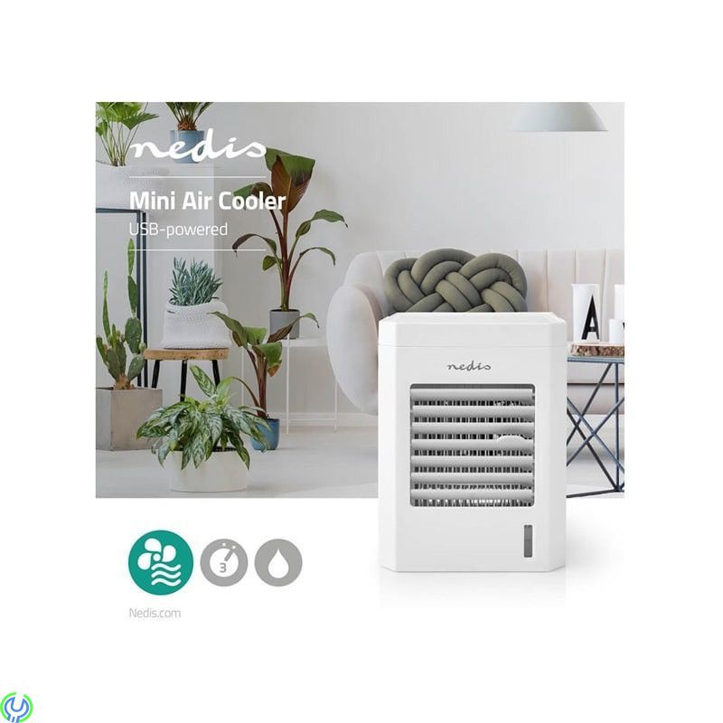Nedis Miniluftkylare USB-driven, Nedis Miniluftkylare, USB-driven, 3 hastigheter, Fläktar & Kylare, , Nedis