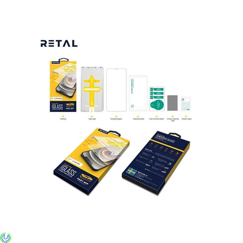 iPhone 12 Pro Max skärmskydd med Easy Applikator, iPhone 12 Pro Max skärmskydd 2.5D Heltäckande med Easy Applikator, iPhone 12 P