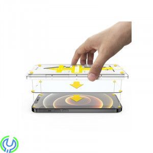 iPhone 12 Pro Max skärmskydd med Easy Applikator, iPhone 12 Pro Max skärmskydd 2.5D Heltäckande med Easy Applikator, iPhone 12 P