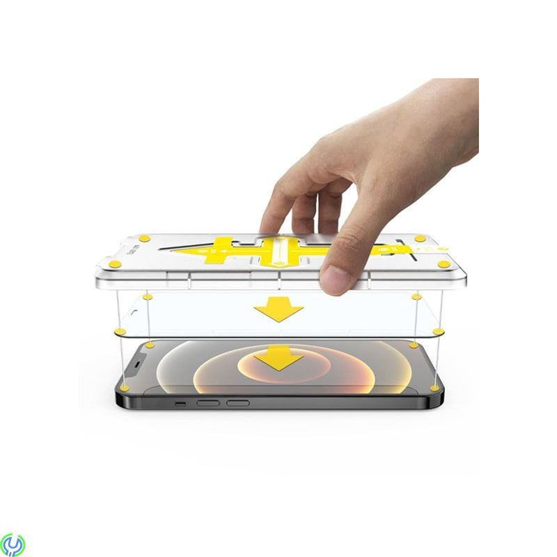 iPhone 12 Pro Max skärmskydd med Easy Applikator, iPhone 12 Pro Max skärmskydd 2.5D Heltäckande med Easy Applikator, iPhone 12 P